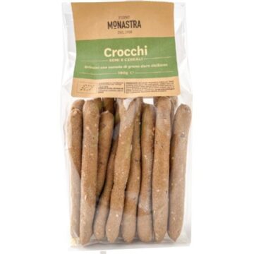 CROCCHI Grissini Biologici con Semi e Cereali