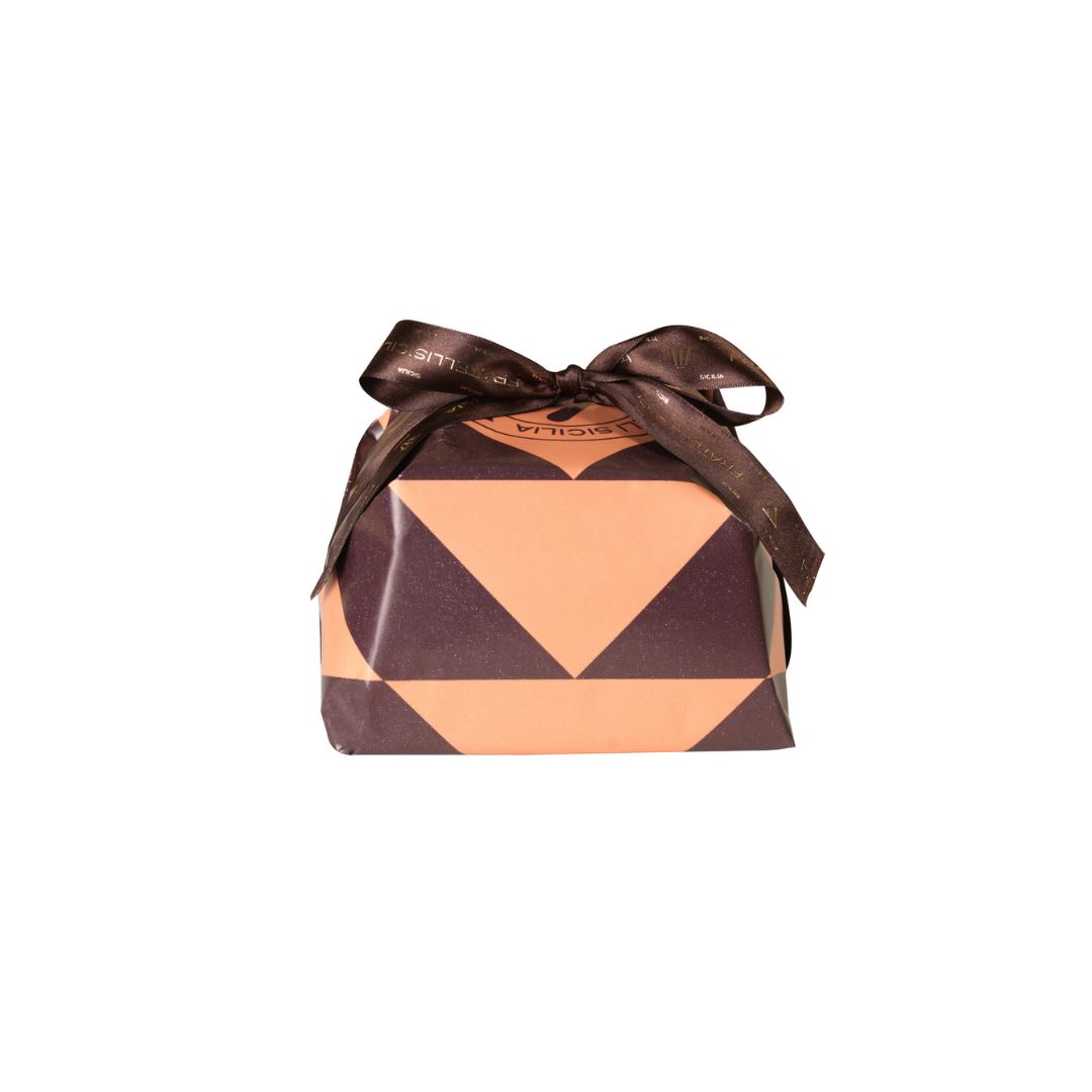 Fratelli Sicilia Panettone con Olio Extra Vergine di Oliva e Cubi di Cioccolato (Vegan)
