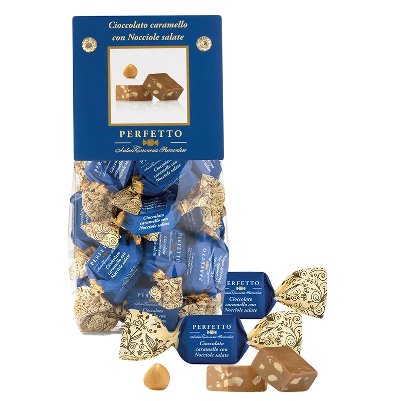 Perfetto Cioccolato Caramello con Nocciole Salate 150g